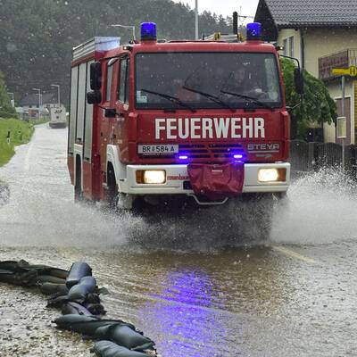 Unwetter überfluten Braunau