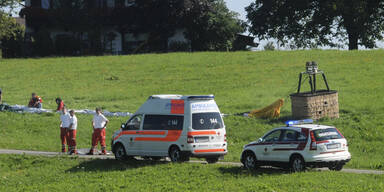 Ballon- Fahrer stürzt 100 Meter in den Tod