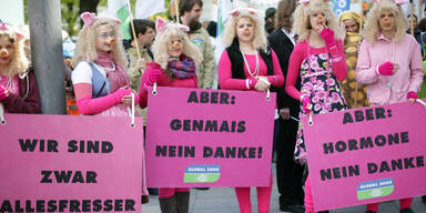 &Ouml;sterreicher gehen gegen Abkommen auf die Stra&szlig;e