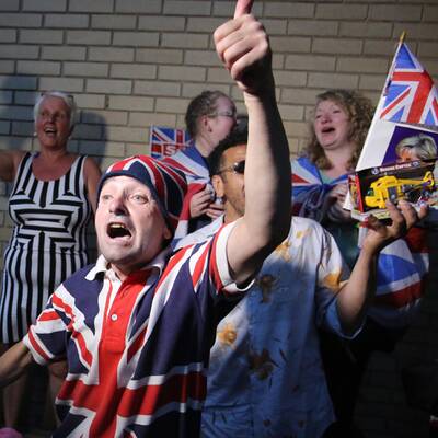 Jubel vor dem Buckingham Palace