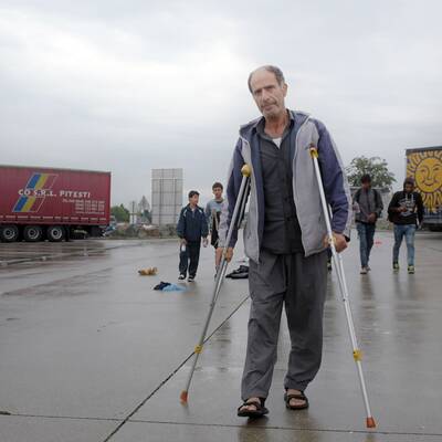 Flüchtlinge am Westbahnhof in Wien