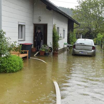 Unwetter überfluten Braunau
