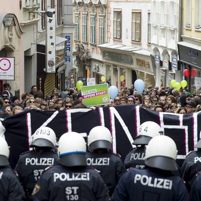 Pegida-Kundgebung in Graz