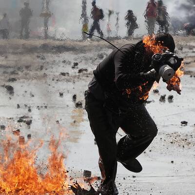 Straßenschlacht in Istanbul