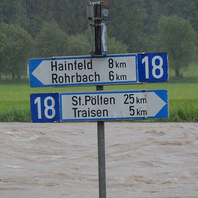 Hochwasser im Raum Lilienfeld