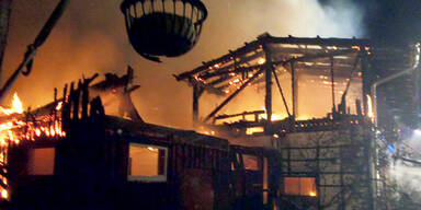 Hasen und Hühner bei Vollbrand gerettet