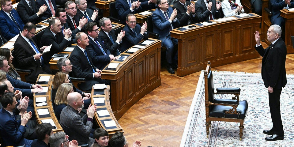 Alexander Van der Bellen erneut als Bundespräsident angelobt