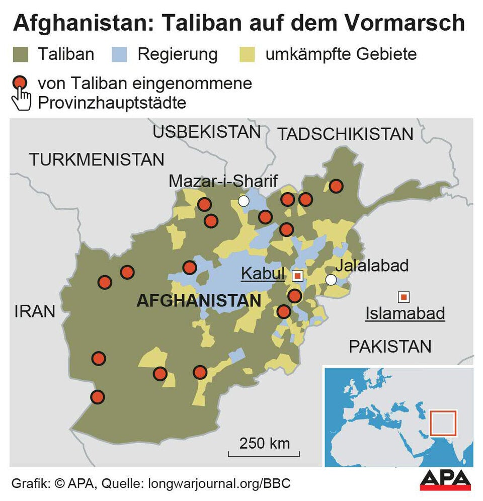 Karte zeigt: So viele Gebiete haben die Taliban bereits erobert