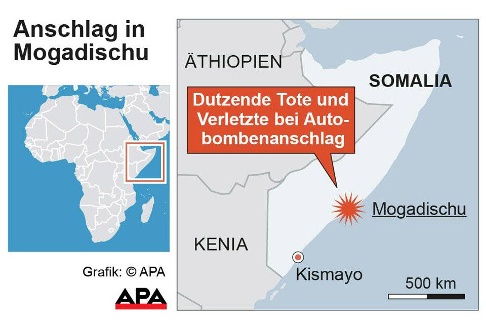 Mogadischu: Fast 100 Tote bei Bomben-Anschlag