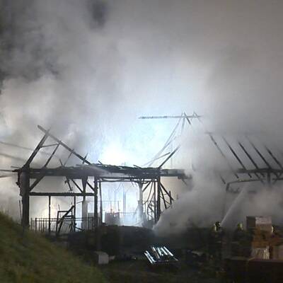 Baumarkt ging in Flammen auf