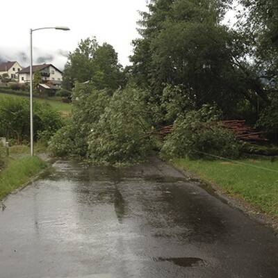 Schwere Gewitter über Österreich 