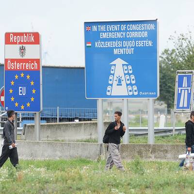 Flüchtlinge am Westbahnhof in Wien