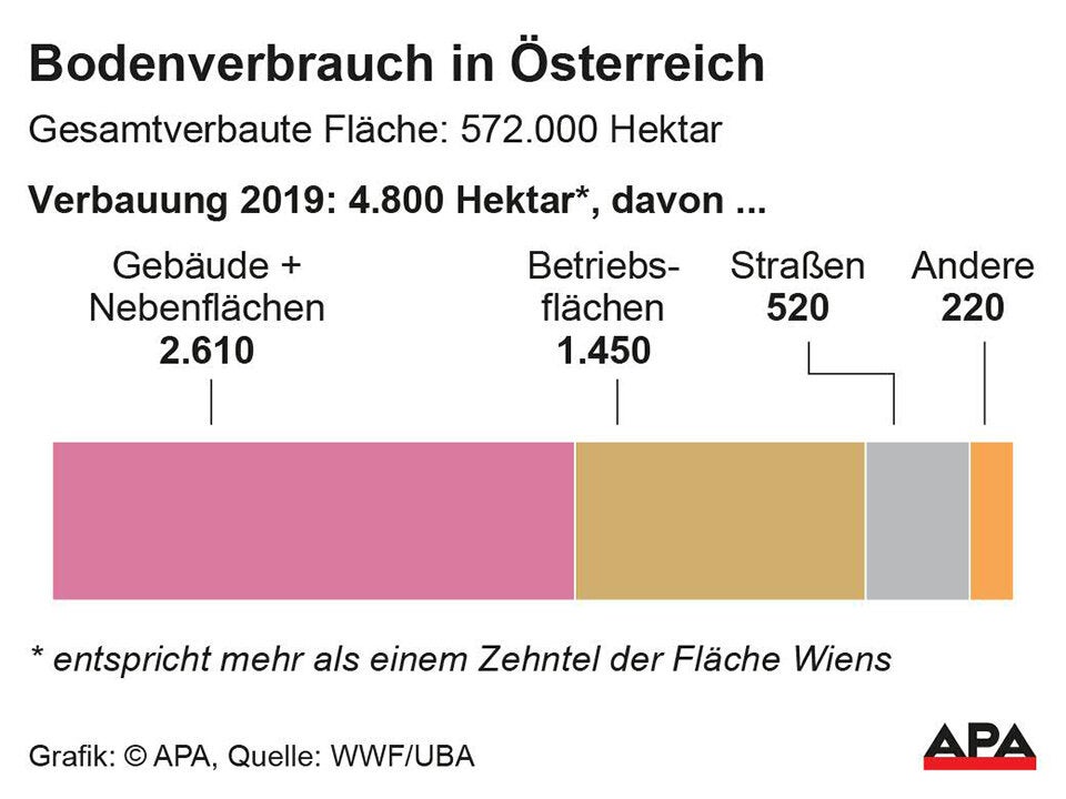 Umwelt-NGO warnt vor den Folgen der Verbauung