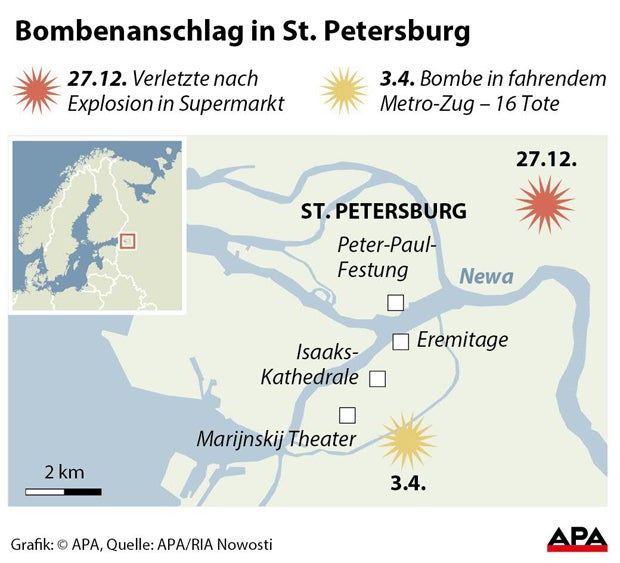 Explosion in St. Petersburg 