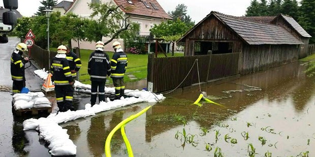 Tief Erik überflutet das Land