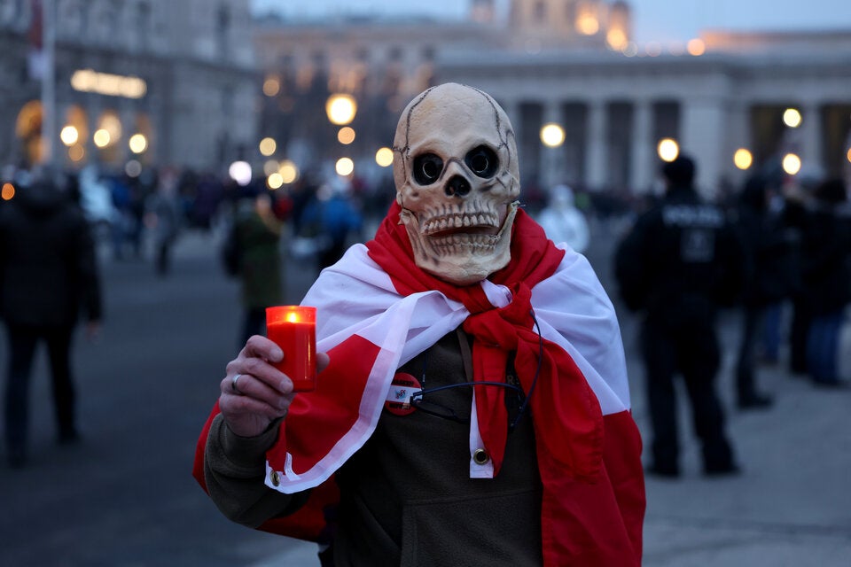 5.000 Menschen in Wien bei Anti-Corona Demo