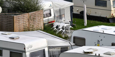 Campingplatz Wohnwagen