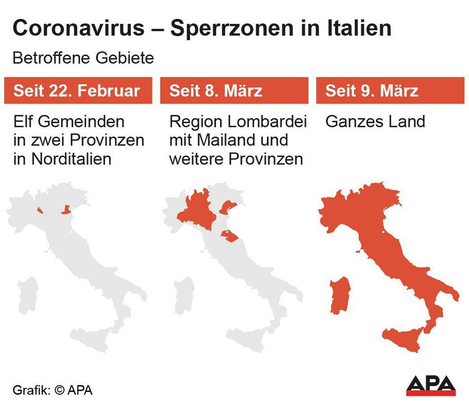 Zahl der Coronavirus-Toten steigt in Italien rasant