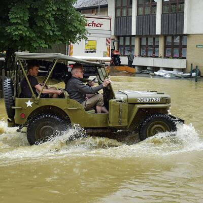 Unwetter überfluten Braunau