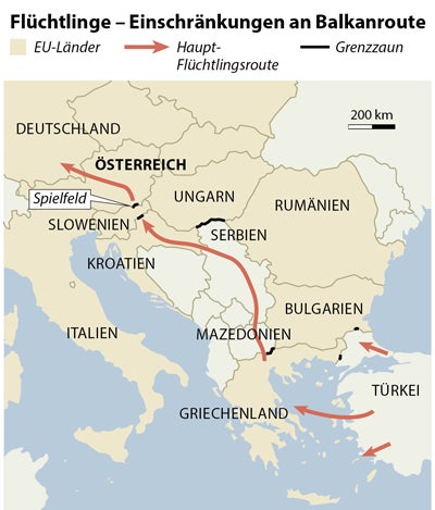 Balkanroute: Grenzen faktisch dicht