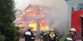 Sägewerk ging in Flammen auf