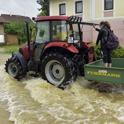 Unwetter überfluten Braunau