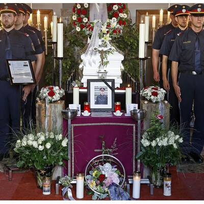 Der bewegende Abschied vom Polizei-Helden