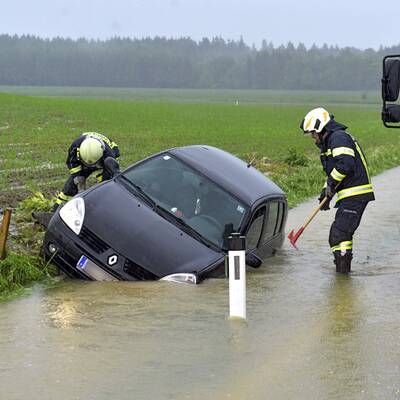 Unwetter überfluten Braunau