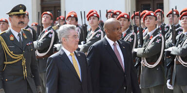 Der K&ouml;nig von Lesotho zu Besuch in Wien