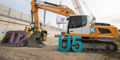 U2 U5 Bau Wien U-Bahn