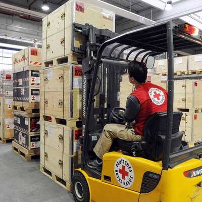 Hilfskräfte in Haiti