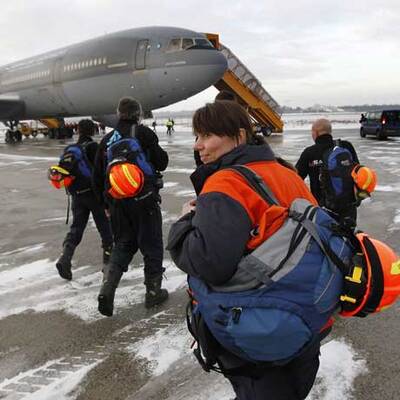 Hilfskräfte in Haiti