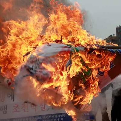 Südkorea protestiert gegen Nordkorea