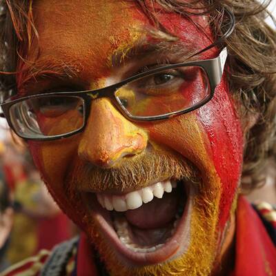 So jubeln Spanier über WM