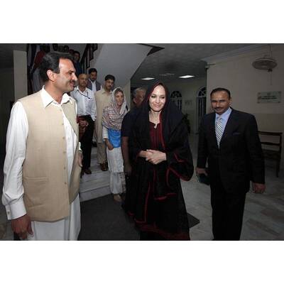 Angelina Jolie traf Flutopfer in Pakistan