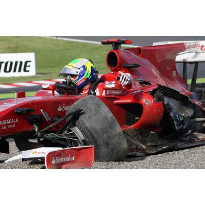 Horror-Crash: Massa räumt Liuzzi ab