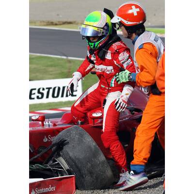 Horror-Crash: Massa räumt Liuzzi ab