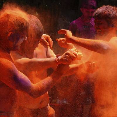 Buntes Treiben in Indien