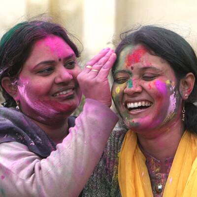 Buntes Treiben in Indien