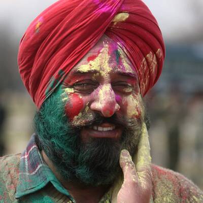 Buntes Treiben in Indien