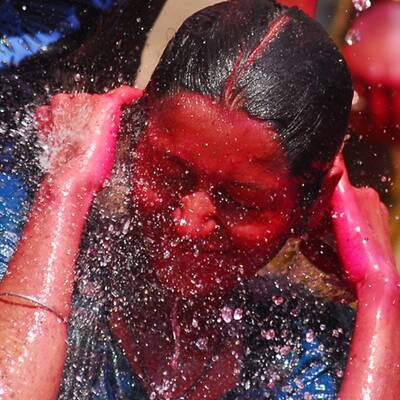 Buntes Treiben in Indien