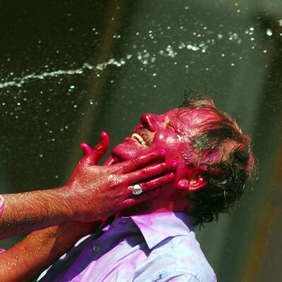 Buntes Treiben in Indien