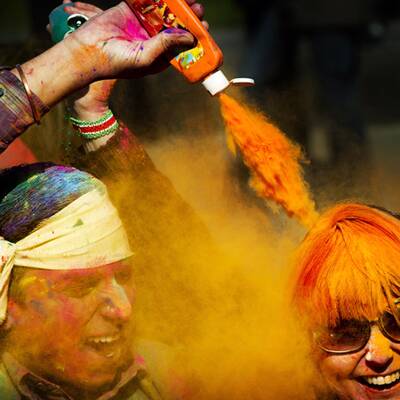 Buntes Treiben in Indien