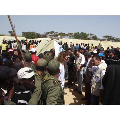 Angelina Jolie in Tunesien: Sie bat um Hilfe für Flüchtlinge