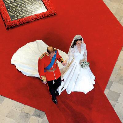 So ähnlich waren sich Kate und Diana als Braut