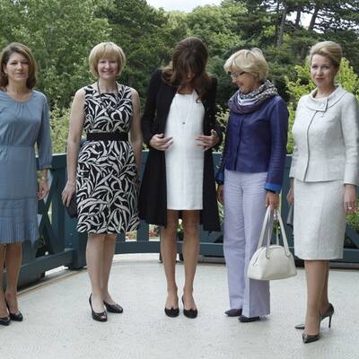 Babybauch: Carla Bruni-Sarkozy