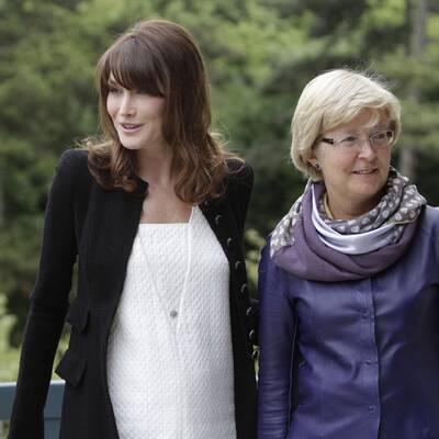 Babybauch: Carla Bruni-Sarkozy