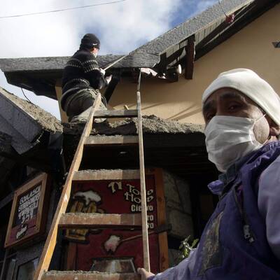 Vulkan Puyhue: Asche liegt hoch wie Schnee im Winter
