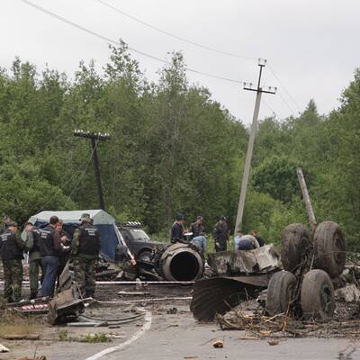 Maschine bei Wohngebiet abgestürzt