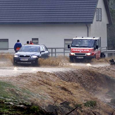 Schwere Unwetter in Österreich